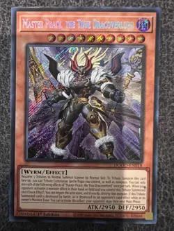 Yugioh Master Peace, the True Dracoverlord DOOD-EN018 Secret Rare 1st Edition NM - Image 1