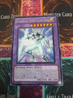 Yugioh Elemental Hero Glow Neos LCGX-EN061 Rare Unlimited Near Mint - Image 1