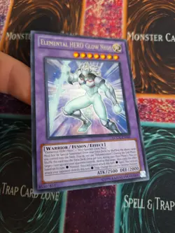 Yugioh Elemental Hero Glow Neos LCGX-EN061 Rare Unlimited Near Mint - Image 2
