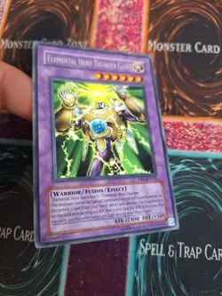 Yugioh Elemental Hero Thunder Giant DP1-EN011 Rare Unlimited Near Mint - Image 2
