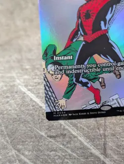 MTG, Heroic Intervention (#0034), Marvel's Spider-Man Eternal, Foil, NM Mythic - Image 4