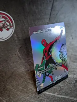 MTG, Heroic Intervention (#0034), Marvel's Spider-Man Eternal, Foil, NM Mythic - Image 5