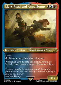 1 x Mary Read and Anne Bonny - Foil Etched - Universes Beyond: Assassin's Creed - Image 1