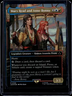 MTG: Assassin's Creed #120 Mary Read and Anne Bonny (Borderless, Foil) 🏡 - Image 1
