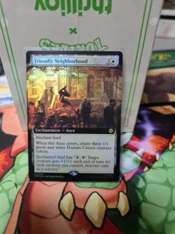 Friendly Neighborhood Foil Extended Art Marvel's Spider-Man Rare (SPM) MTG - Image 1