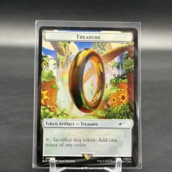 Magic the Gathering Secret Lair Sonic Hedgehog Treasure Token Rainbow Foil 2094 - Image 1