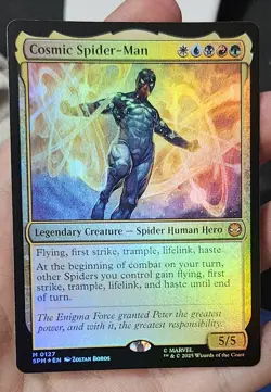 MTG Cosmic Spider-Man FOIL NM Regular Marvel Spider-Man (#0127) - Image 1