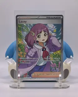 Pokemon Lacey 166/142 Stellar Crown Ultra Rare Full Art Holo NM - Image 1