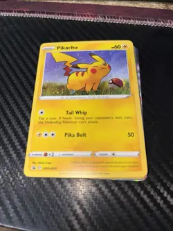 Pikachu SWSH039 Darkness Ablaze Black Star PROMO COSMOS HOLO card 2020 Pokemon - Image 1