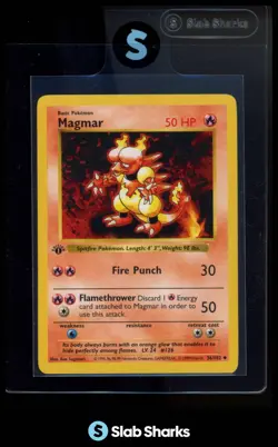 1999 POKEMON SET 1ST EDITION #36/102 MAGMAR - Image 1