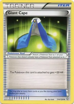 Pokemon - Giant Cape - 114/124 - Uncommon - BW - Dragons Exalted - NM - Image 1