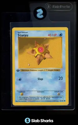 1999 POKEMON SET 1ST EDITION #65/102 STARYU - Image 1