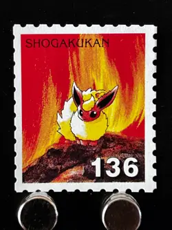 Flareon Pkemon Stamp Shogakukan Nintendo Japanese Japan Card TCG Very Rare - Image 1