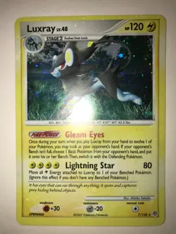 Pokemon Luxray 7/130 **Holo Bleed **Rare Diamond and Pearl LP/NM - Image 1