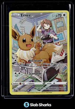 2022 POKEMON SWORD & SHIELD BRILLIANT STARS #TG11/TG30 EEVEE HOLO - Image 1
