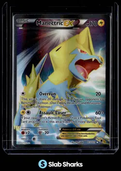 2014 POKEMON XY PHANTOM FORCES #113/119 MANECTRIC EX - Image 1