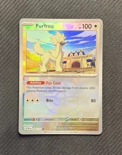 Pokemon TCG Furfrou (Master Ball Pattern) 088/131 Sv: Prismatic Evolutions Holo - Image 1