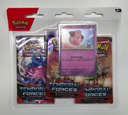 POKEMON TCG TEMPORAL FORCES 3-PACK BLISTER CLEFFA or CYCLIZAR - Image 5