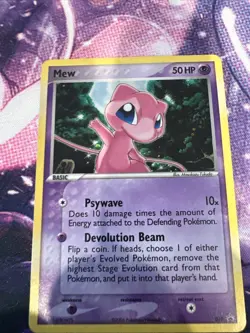 Pokemon TCG Mew 040 Black Star Promo Holo 2006 Nintendo - Image 1