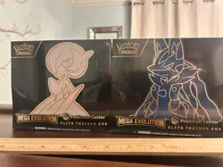 Pokemon Center Mega Evolution Gardevoir & Lucario ETB Bundle Sealed In Hand - Image 1
