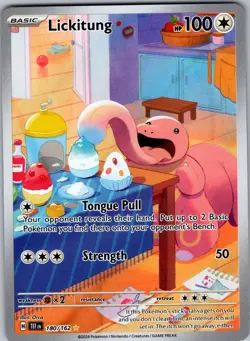 Lickitung 180/162 Sv05: Temporal Forces Holo Pokemon Illustration Rare NM - Image 1