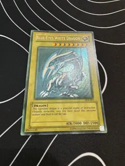 YuGiOh Blue Eyes White Dragon SDK-001 FADED Misprint Ultra Rare - Image 1