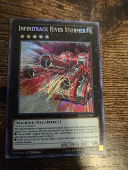 Infinitrack River Stormer INCH-EN007 Secret Rare 1st Edition Near Mint Yu-Gi-Oh! - Image 1