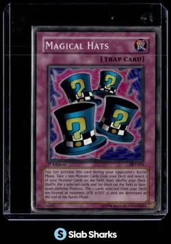 2002 YU-GI-OH! PHARAOH'S SERVANT 1ST EDITION #PSV-033 MAGICAL HATS - Image 1