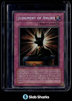 2003 YU-GI-OH! DARK CRISIS 1ST EDITION #DCR-105 JUDGMENT OF ANUBIS - Image 1