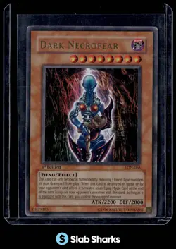 2003 YU-GI-OH! LABYRINTH OF NIGHTMARE 1ST EDITION #LON-065 DARK NECROFEAR - Image 1