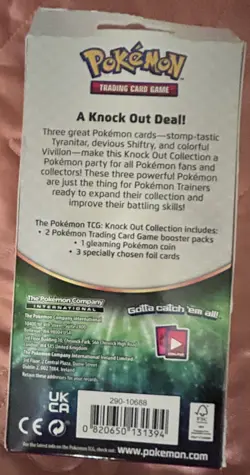 Pokemon Tyranitar Knock Out Collection 2017 2 Packs And 3 Promo Cards SEALED NEW - Image 2
