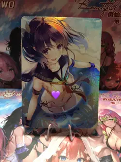 Beach Waifu CCG Goddess Story Double Sided Anime Card Waifu Card Holo - Image 1