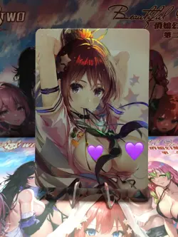 Ponytail Girl Waifu CCG Goddess Story Double Sided Anime Card Waifu Card Holo - Image 1