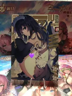 Cat Maid Girl Waifu CCG Goddess Story Double Sided Anime Card Waifu Card Holo - Image 2