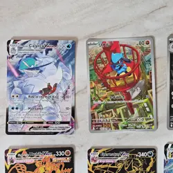 Lot of 8 Pokemon Full Art Illustration Rare and VMAX Cards NM-MP - Image 2