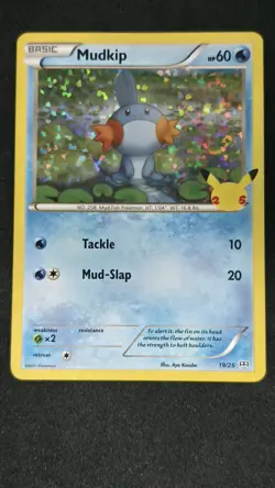 Pokemon McDonald's 25th Anniversary Mudkip 19/25 Full Holo Bleed Card 2021 - Image 1