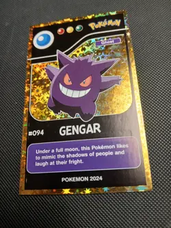 2024 POKEMON POKEDEX BLACK Card #094 Gengar Kanto Peru Edition US Seller - Image 1