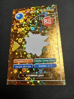 2024 POKEMON POKEDEX BLACK Card #094 Gengar Kanto Peru Edition US Seller - Image 2