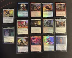Magic: The Gathering Spider-Man- 14 Card Lot Uncommon Foils NM - Image 1