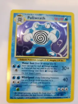 Poliwrath Base Set Holo Pokemon Card Jungle Fossil WOTC NM U - Image 1