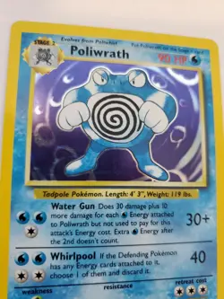 Poliwrath Base Set Holo Pokemon Card Jungle Fossil WOTC NM U - Image 3