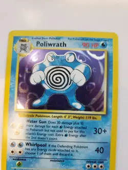 Poliwrath Base Set Holo Pokemon Card Jungle Fossil WOTC NM U - Image 4