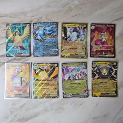 Lot of 8 Holofoil Full Art EX Pokemon Cards - Image 1