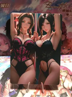 Tifa Final Fantasy Waifu Card Goddess Story CCG Anime Waifu Double Sided - Image 1