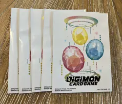 DIGIMON Card Game Bandai Premium - Digi-Egg Deck Promo Foil Sleeves Pre-Owned - Image 1