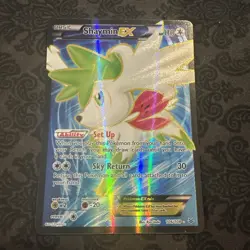 Shaymin EX 106/108 XY Roaring Skies Holo Full Art Ultra Rare Pokemon TCG Card - Image 1