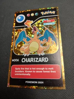 2024 POKEMON POKEDEX BLACK Card #006 Charizard Kanto Peru Edition US Seller - Image 1