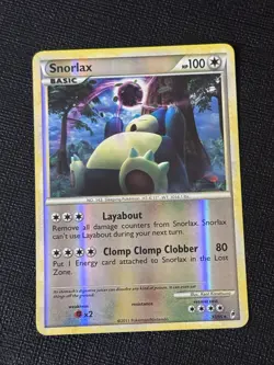 Snorlax 33/95 Call Of Legends Reverse Holo Pokemon Card LP - Image 1