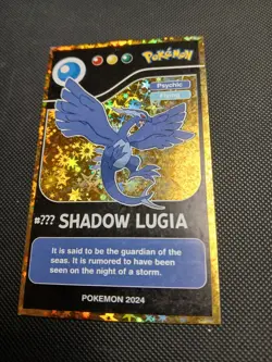 2024 POKEMON POKEDEX BLACK Card #UUU Shadow Lugia Peru Edition US Seller - Image 1