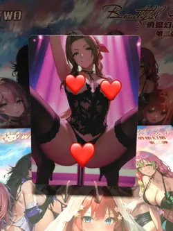 Aerith Final Fantasy Waifu Card Goddess Story CCG Anime Waifu Double Sided - Image 2